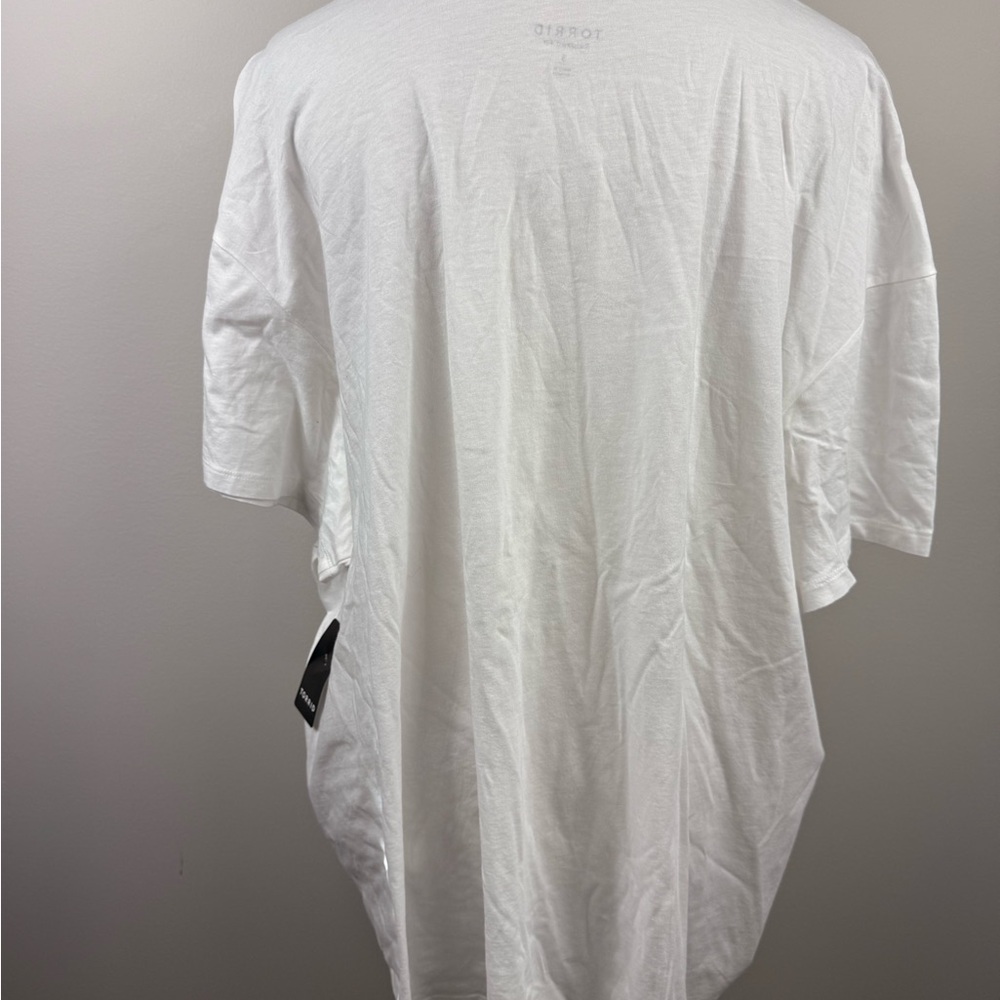 NWT Torrid white relaxed fit T-shirt with USA applique size 3-3X/22-24 - Picture 5 of 9